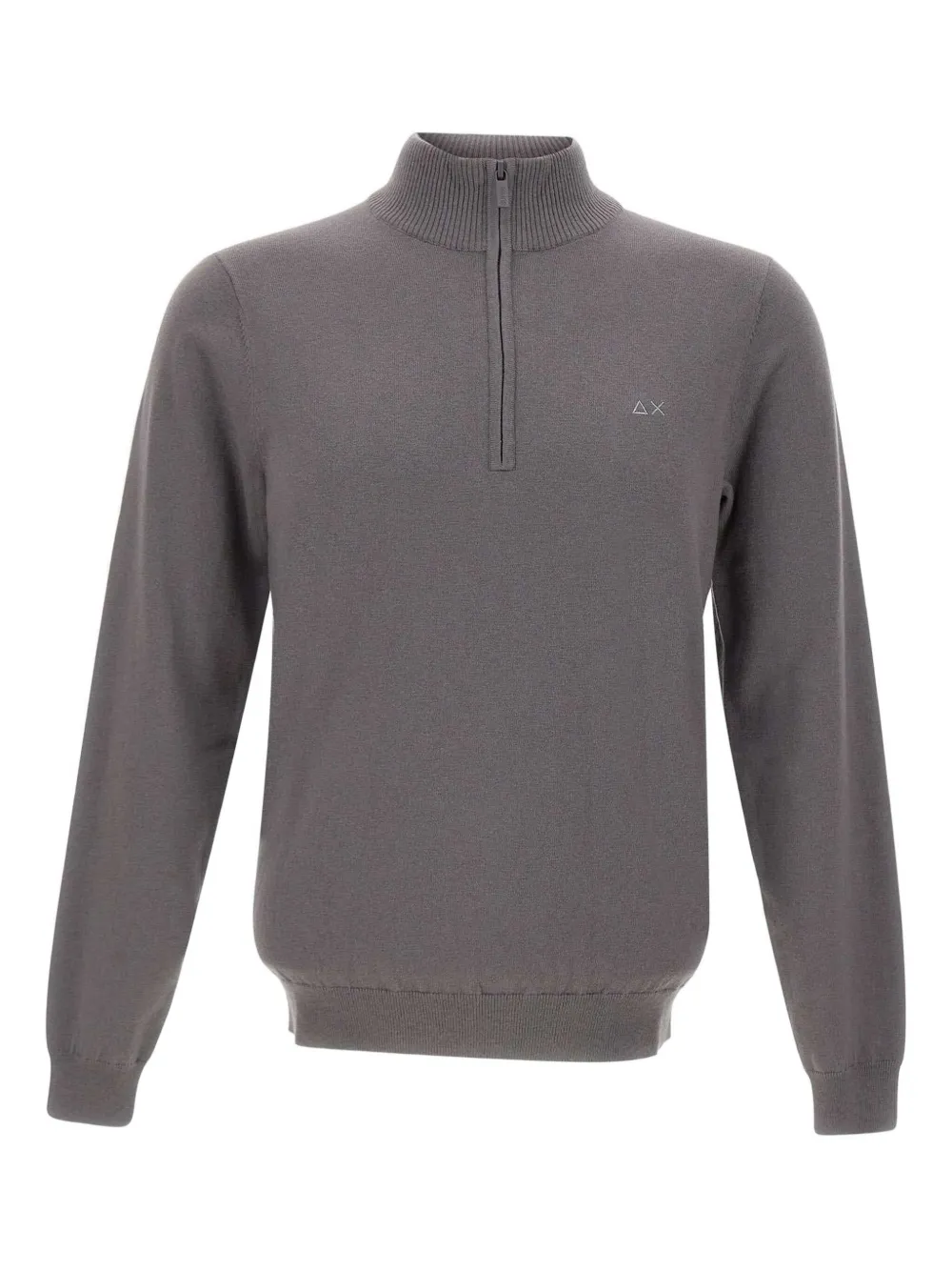 Sun68 half-zip ribbed sweater | Grey | Image 1