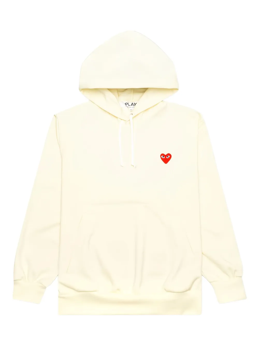 Comme Des Garçons Play heart-logo zip-up hoodie | White | Image 1
