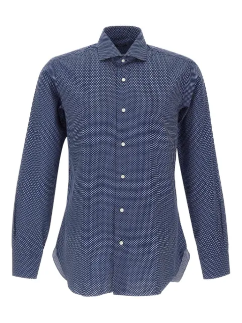 Barba polka dot-print shirt