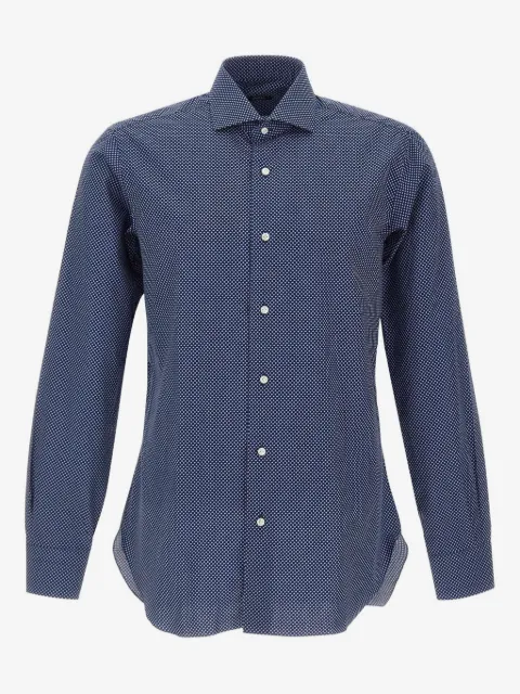 Barba camisa con estampado de lunares