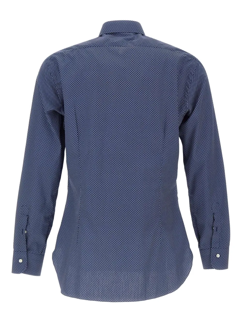 Barba polka dot-print shirt - Blauw