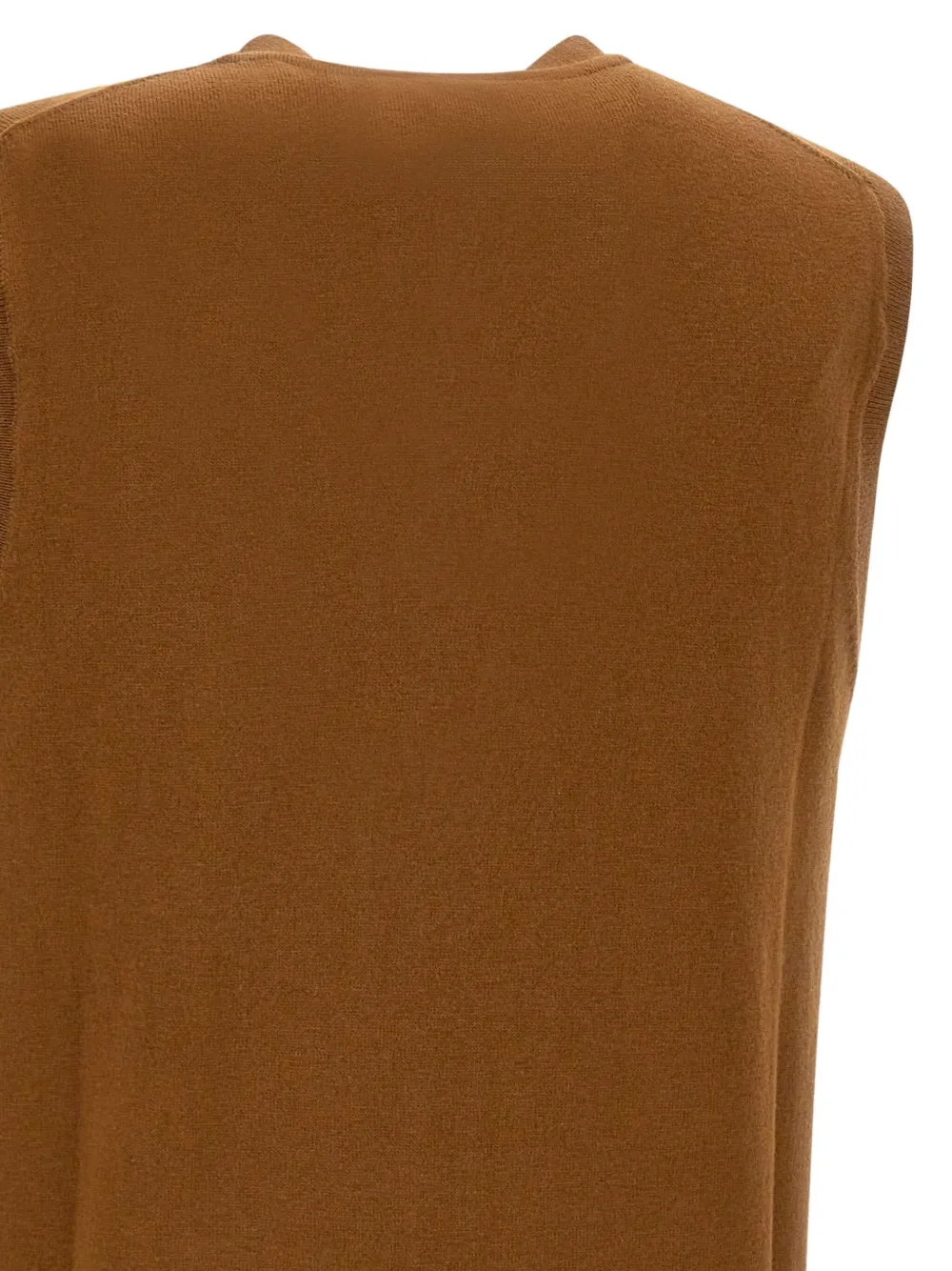 Sun68 Gilet met knoopsluiting en V-hals Bruin