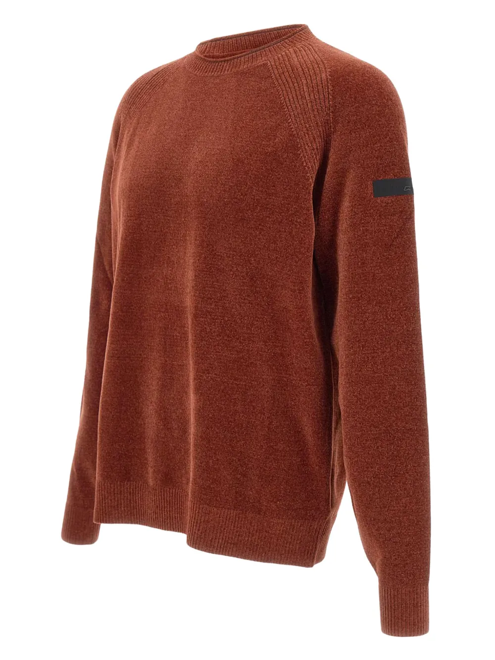 RRD Trui met geribbeld detail en ronde hals Rood