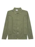 John Elliott panelled frayed-details shirt - Green
