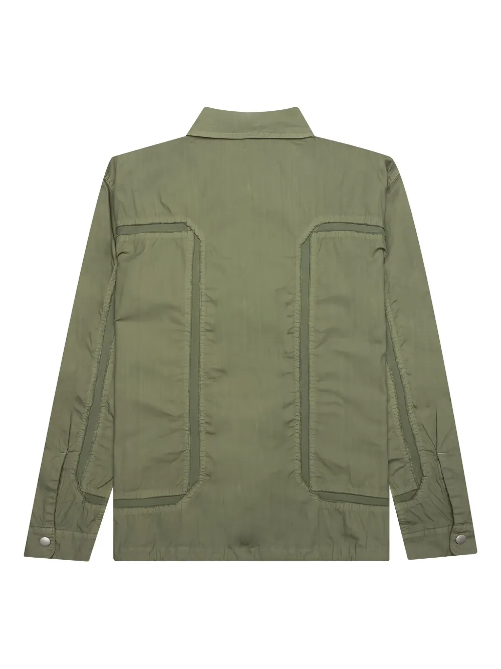 John Elliott panelled frayed-details shirt | Image 2