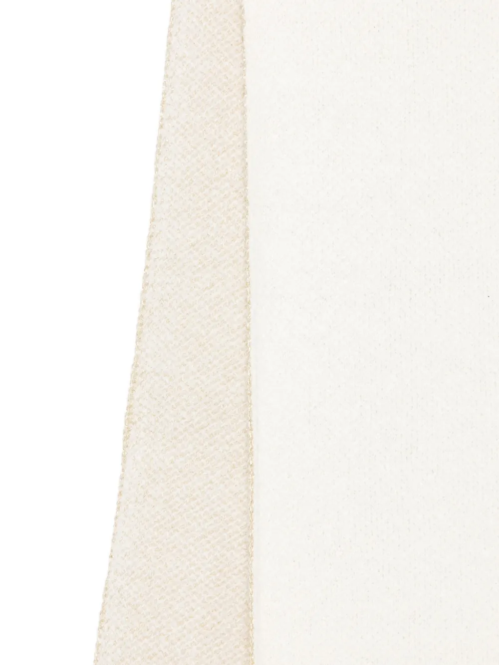 LIU JO Sjaal met metallic-logo Wit