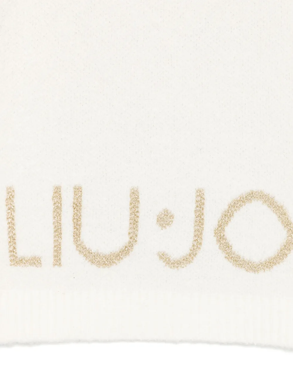 LIU JO Sjaal met metallic-logo - Wit