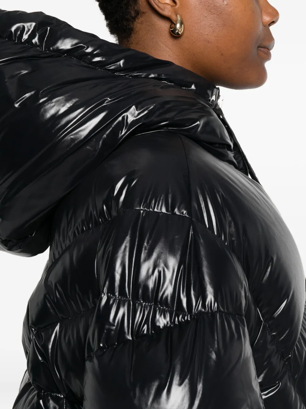 Khrisjoy Donsjack met capuchon Zwart