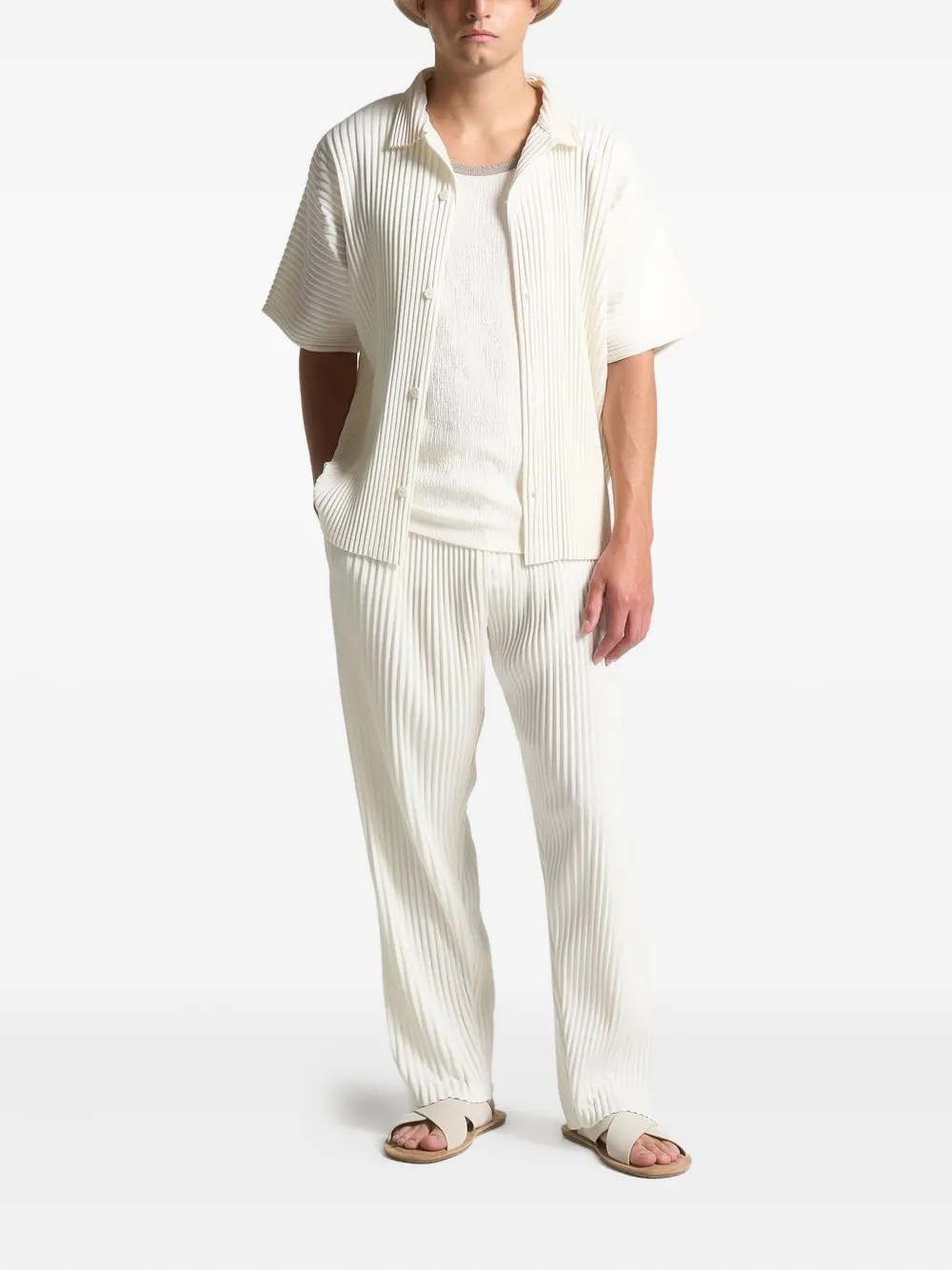 Manière De Voir Pascal pleated short-sleeve shirt | Image 2