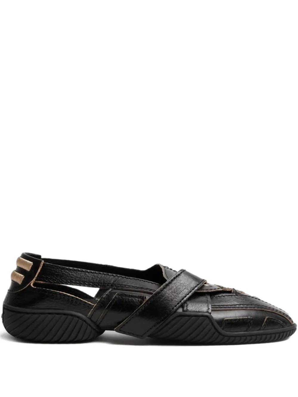 Miista Loda leather ballet flats Black