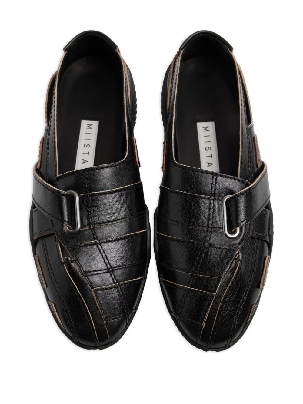 Miista Loda leather ballet flats Black