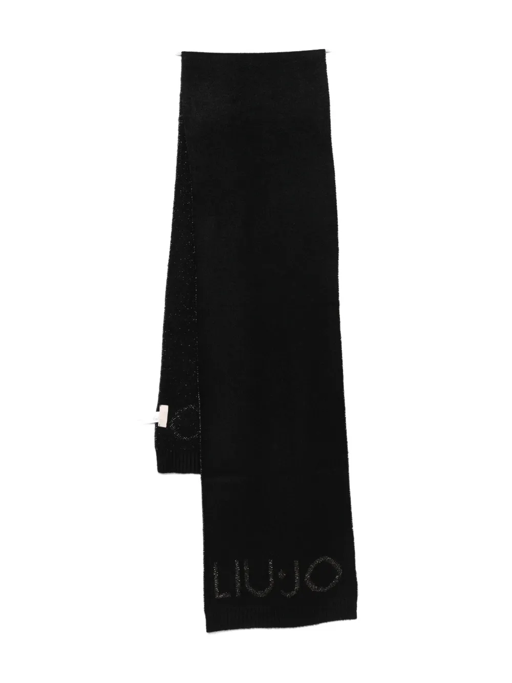 LIU JO metallic-logo scarf | 黑色 | Image 1