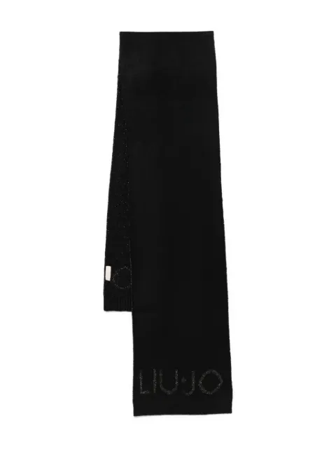 LIU JO metallic-logo scarf