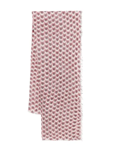 Hemisphere fringed scarf