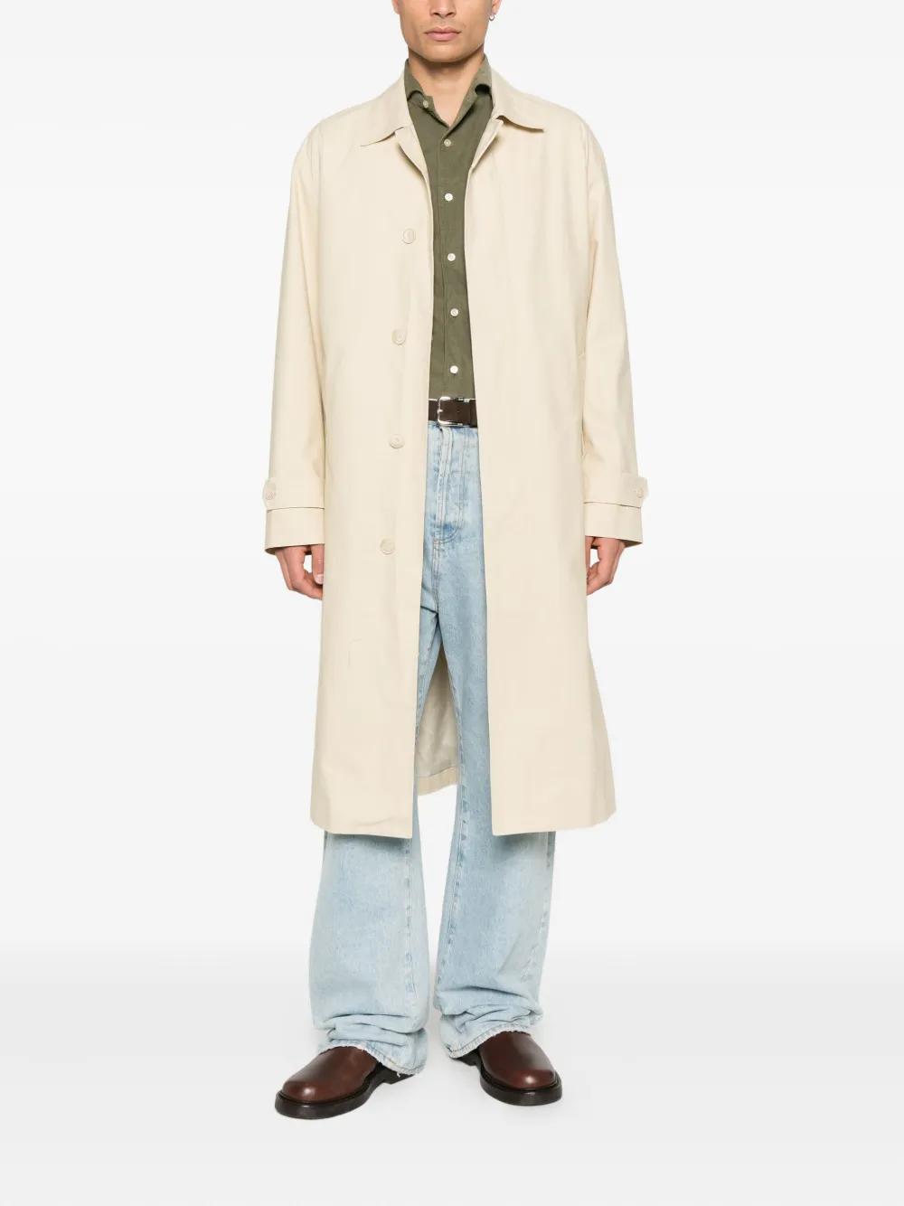 BORELLA Linnen overhemd - Groen