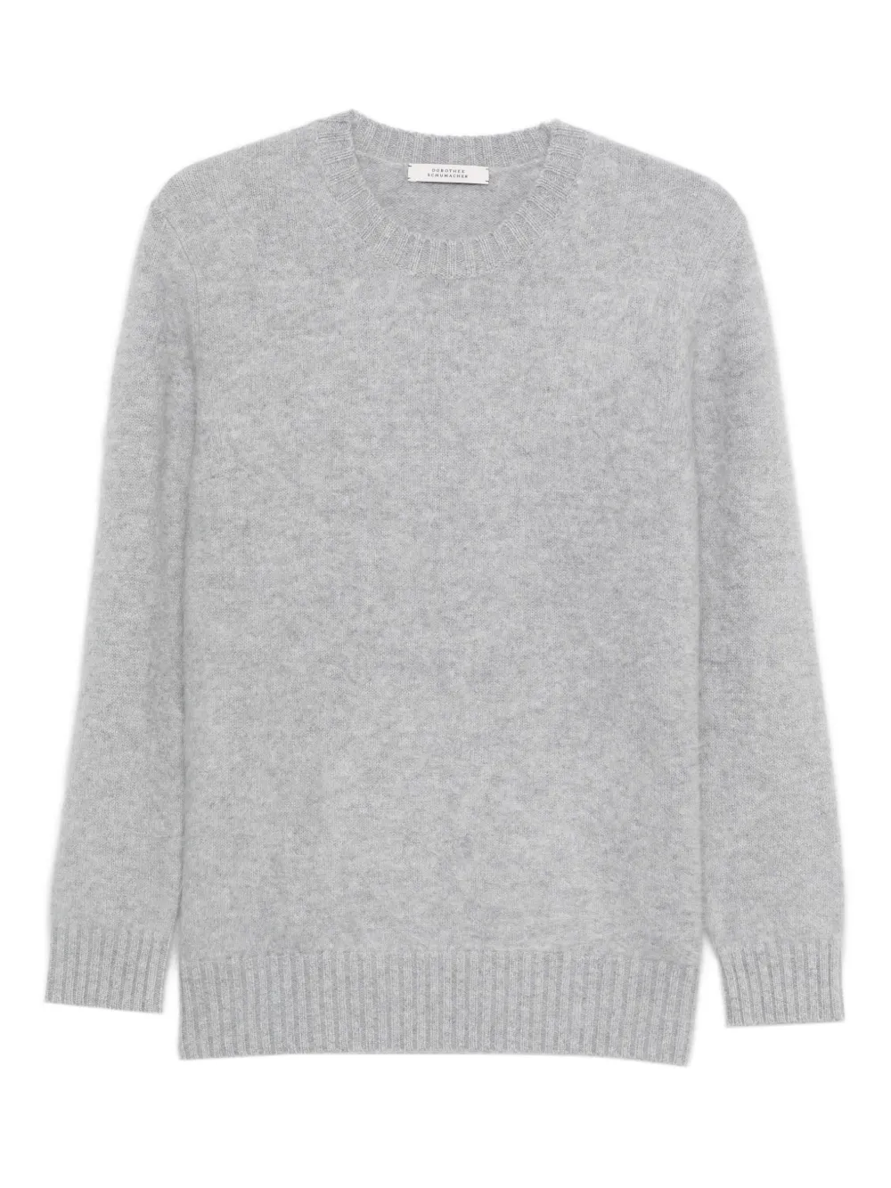 Dorothee Schumacher Round-neck Ribbed Sweater In Gray