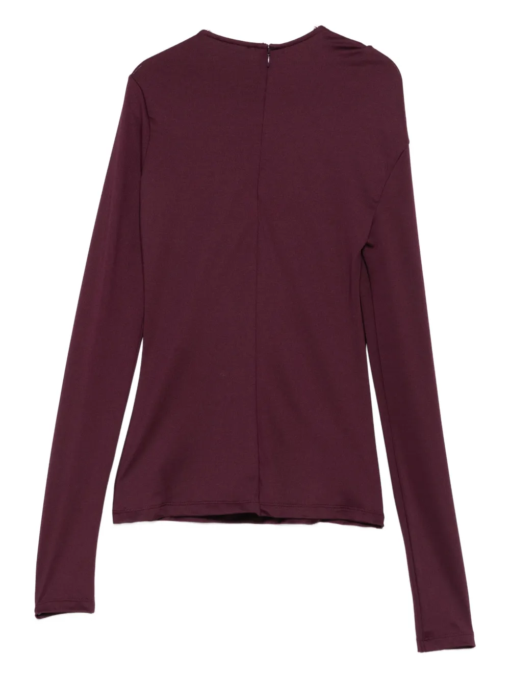 Victoria Beckham twist-detail cut-out top - Rood