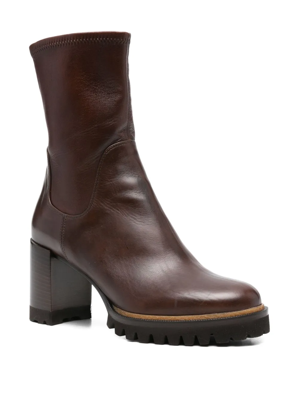 Truman's 90mm Leather Boots In Brown