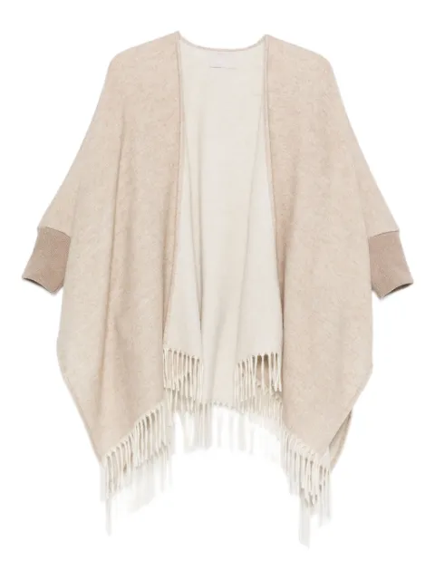 Hemisphere poncho con detalle de flecos