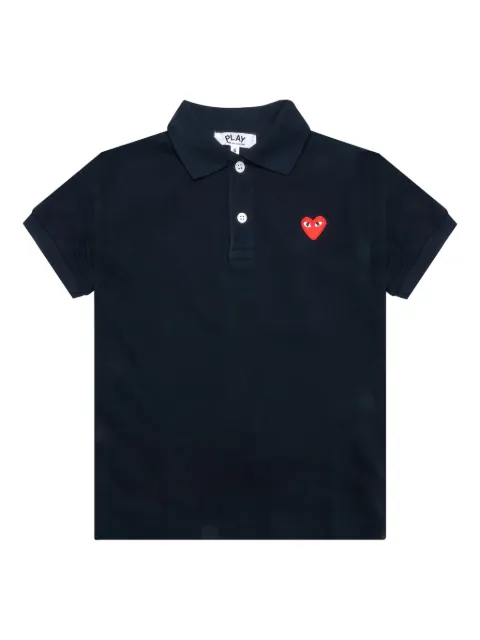 Comme Des Garçons Play Kids heart-logo polo shirt