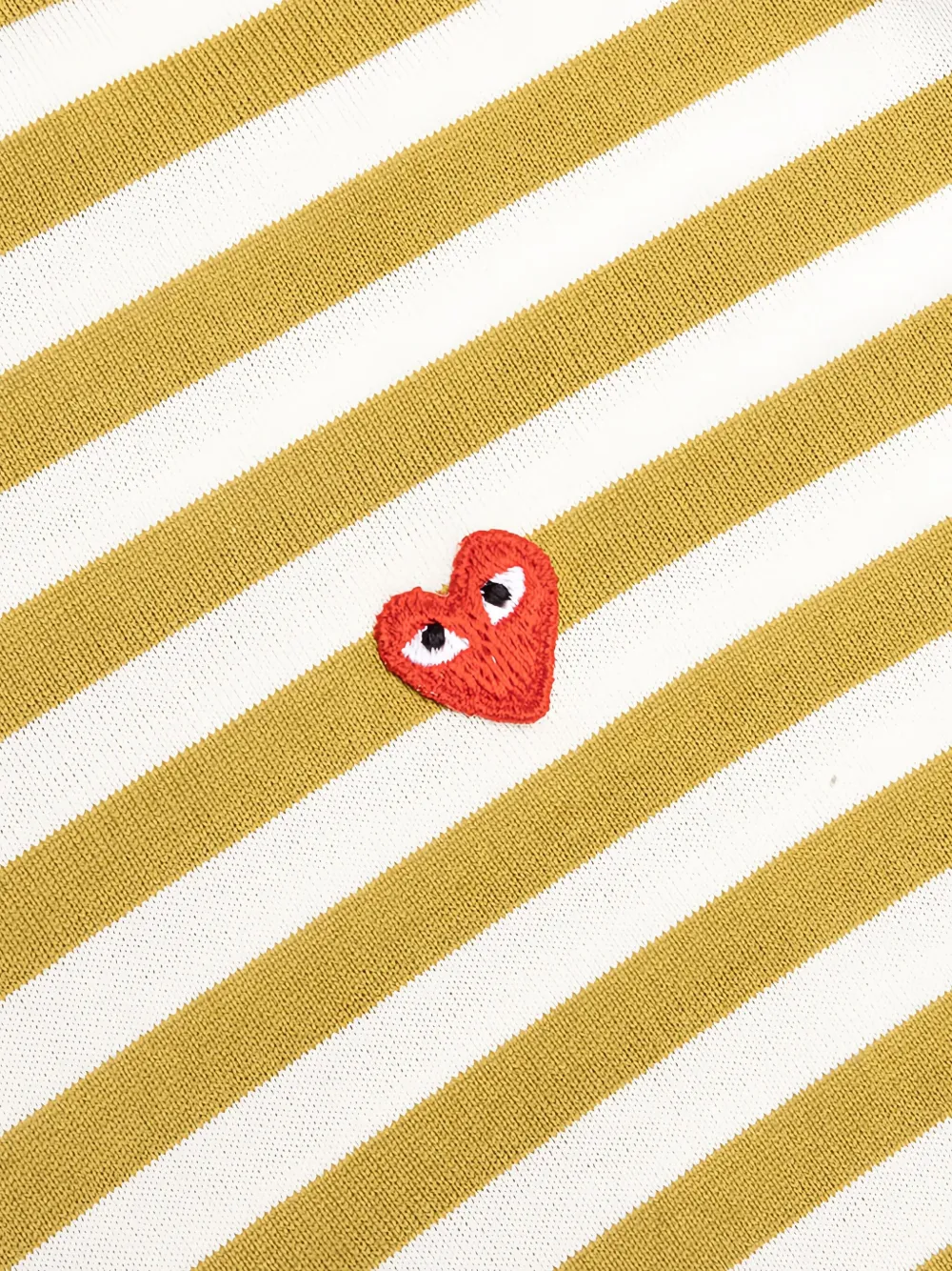 Comme Des Garçons Play Gestreept T-shirt Groen