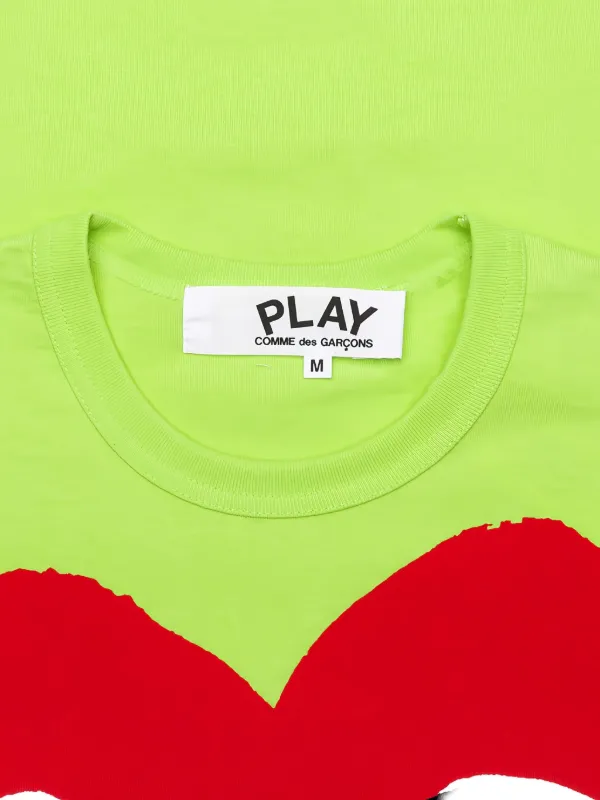 Comme Des Garçons Play Cotton T-shirt | Green | FARFETCH
