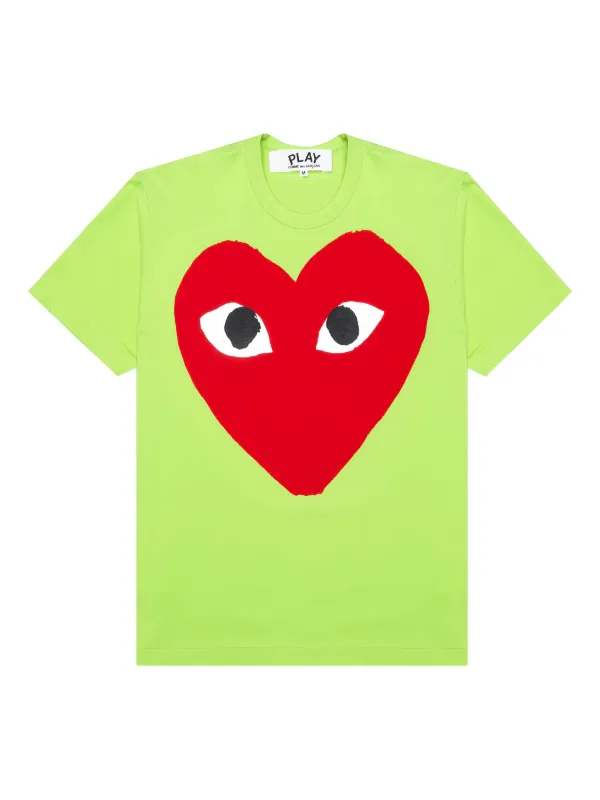 PLAY COMME des GARCONS Tシャツ グリーンS Comme Des Garçons Play コットン Tシャツ | グリーン | FARFETCH JP