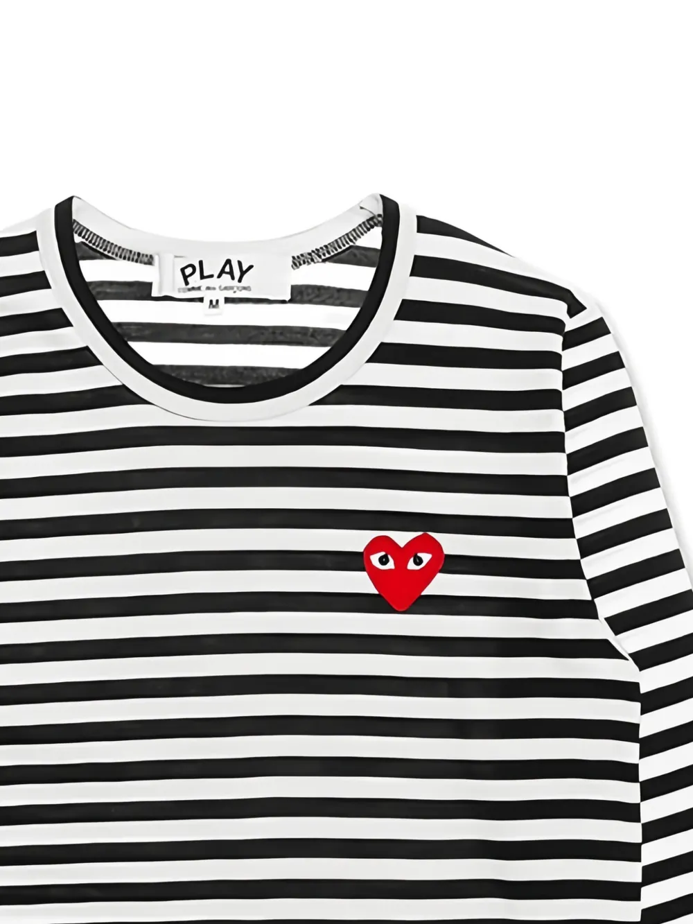Comme Des Garçons Play Big Heart striped T-shirt | T-Shirts & Jersey Shirts | Image 2