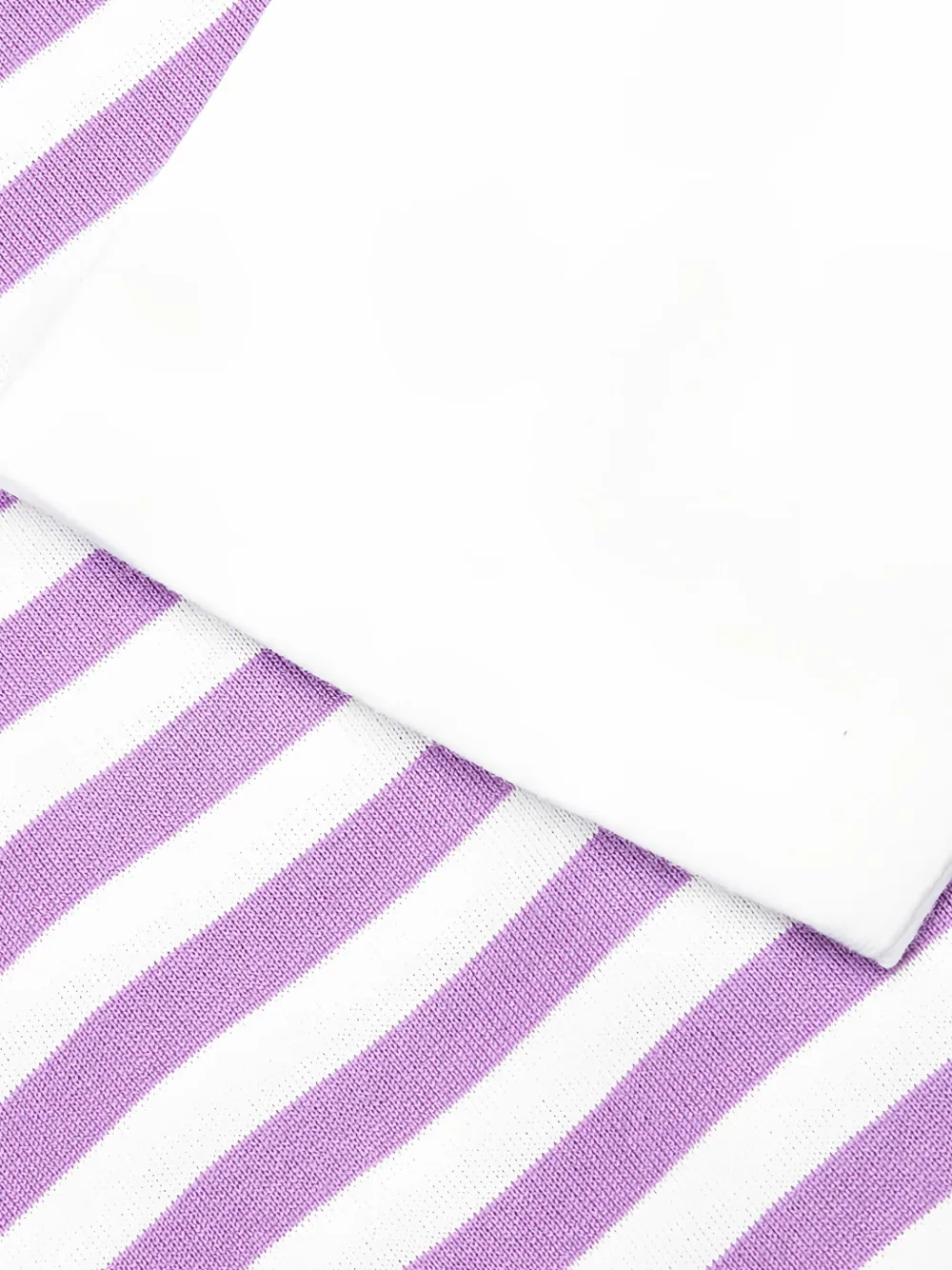 Comme Des Garçons Play Striped Logo-patch T-shirt In Multi
