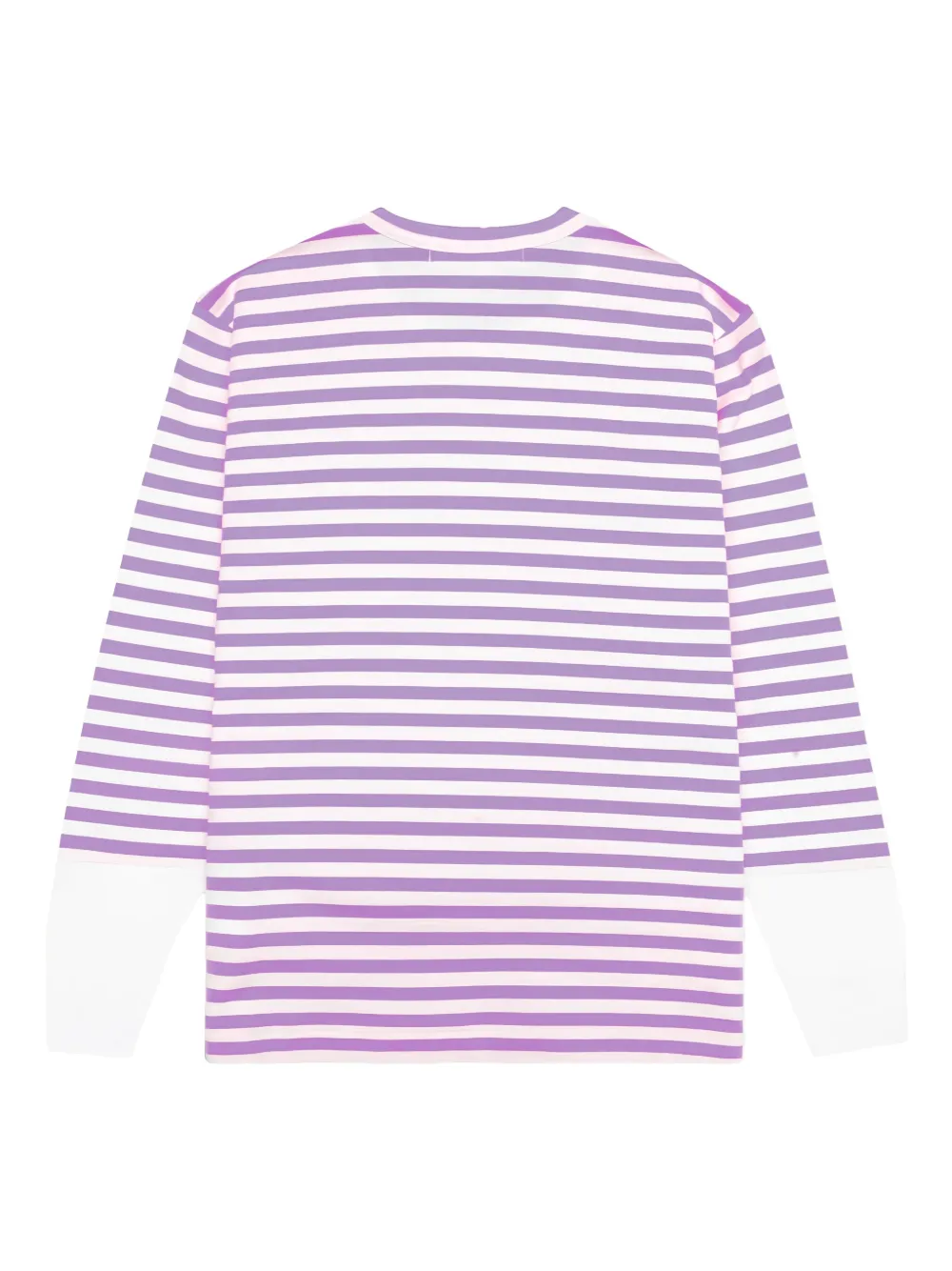 Comme Des Garçons Play striped logo-patch T-shirt | T-Shirts & Jersey Shirts | Image 2