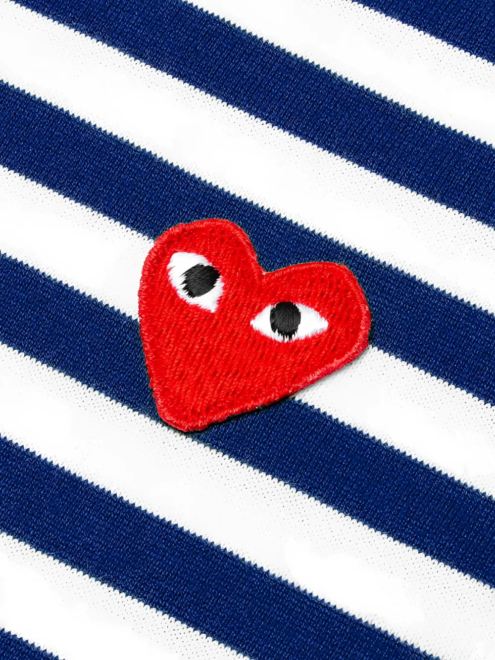 Comme Des Garçons Play Kids striped heart-logo T-shirt | Boys T-Shirts | Image 2