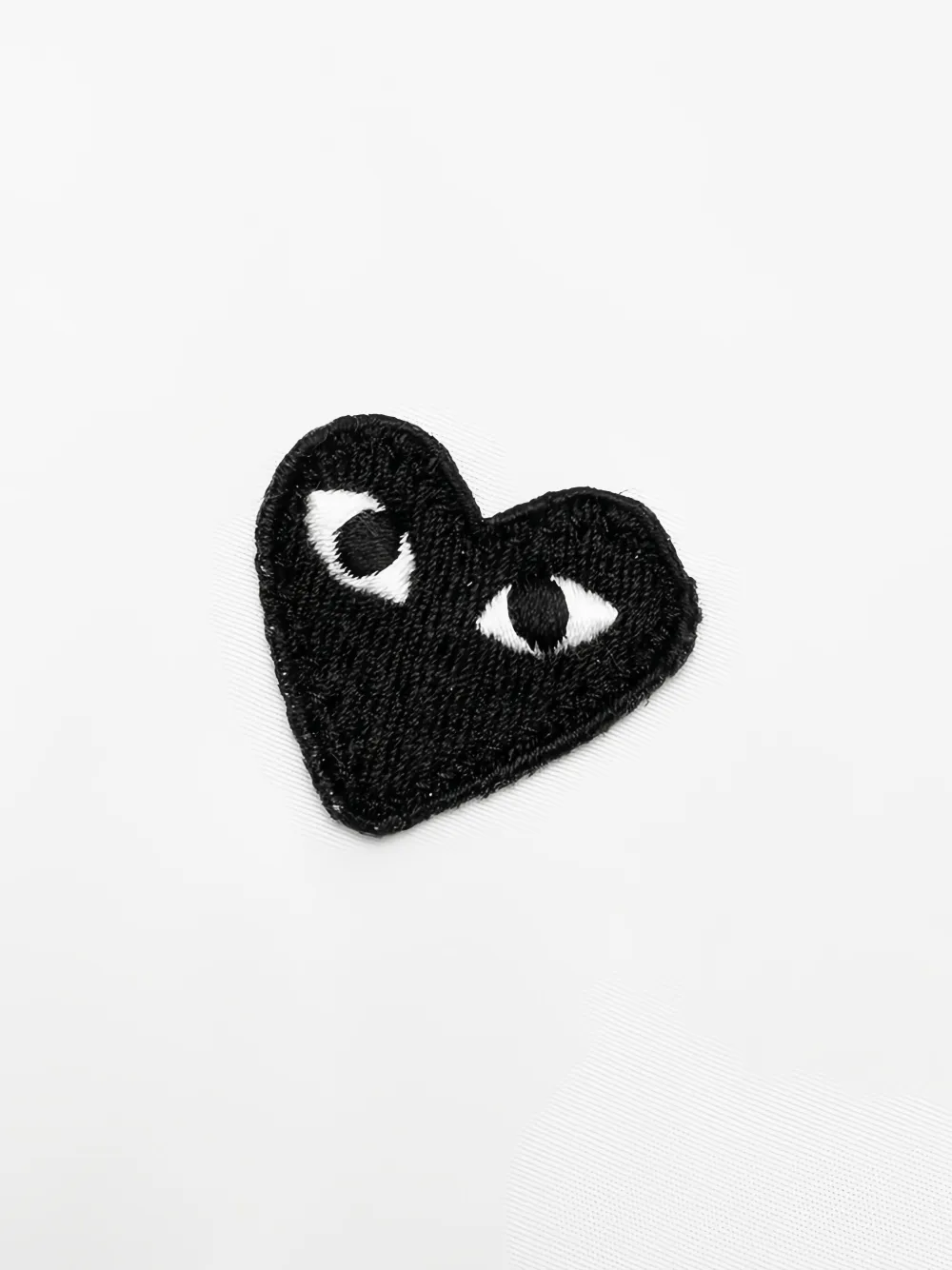 Comme Des Garçons Play Kids Shirt met geborduurd hart Wit