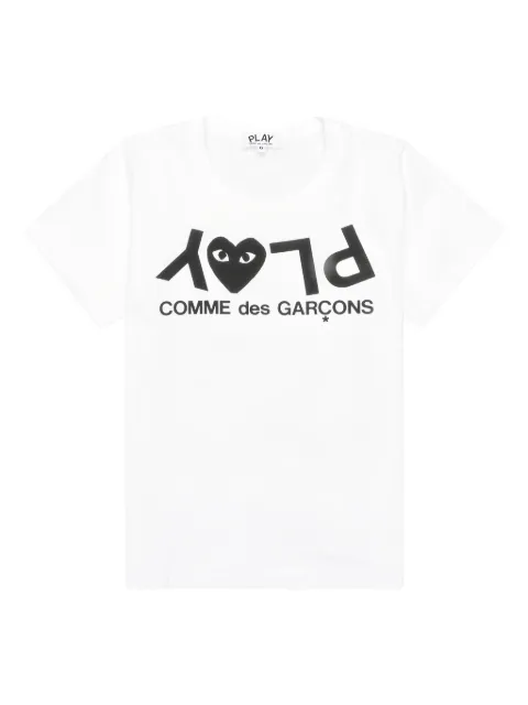 Comme Des Garçons Play Kids CDG Play Inverted Text T-shirt