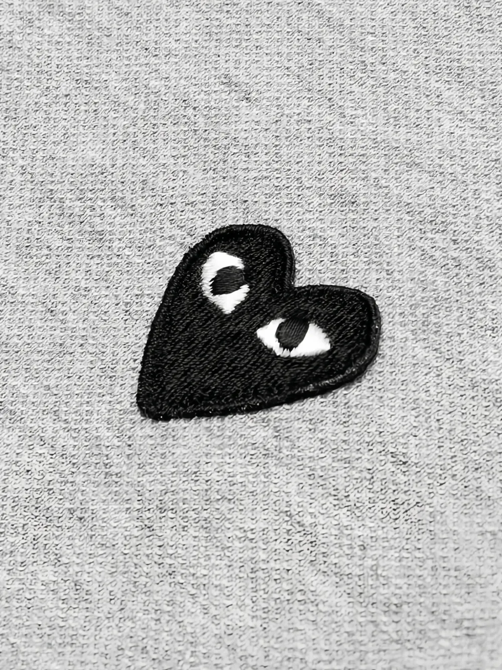 Comme Des Garçons Play Kids Poloshirt met hartlogo Grijs