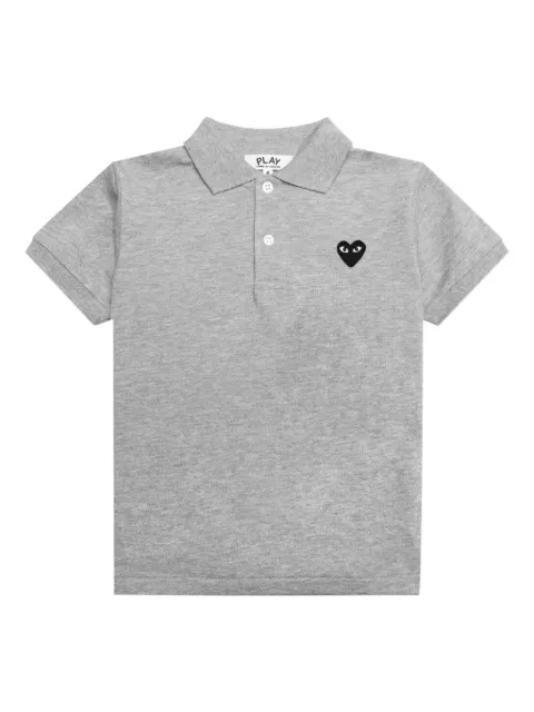 Comme Des Garçons Play Kids heart-logo polo shirt