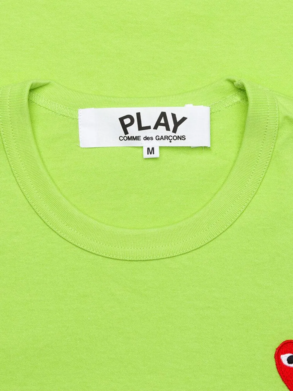 Comme Des Garçons Play T-shirt met hart embleem Groen