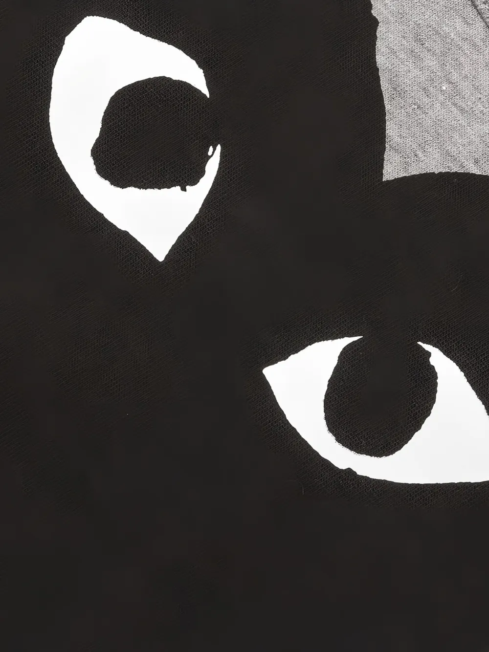 Comme Des Garçons Play Kids T-shirt met hart- en oogprint 1 GREY