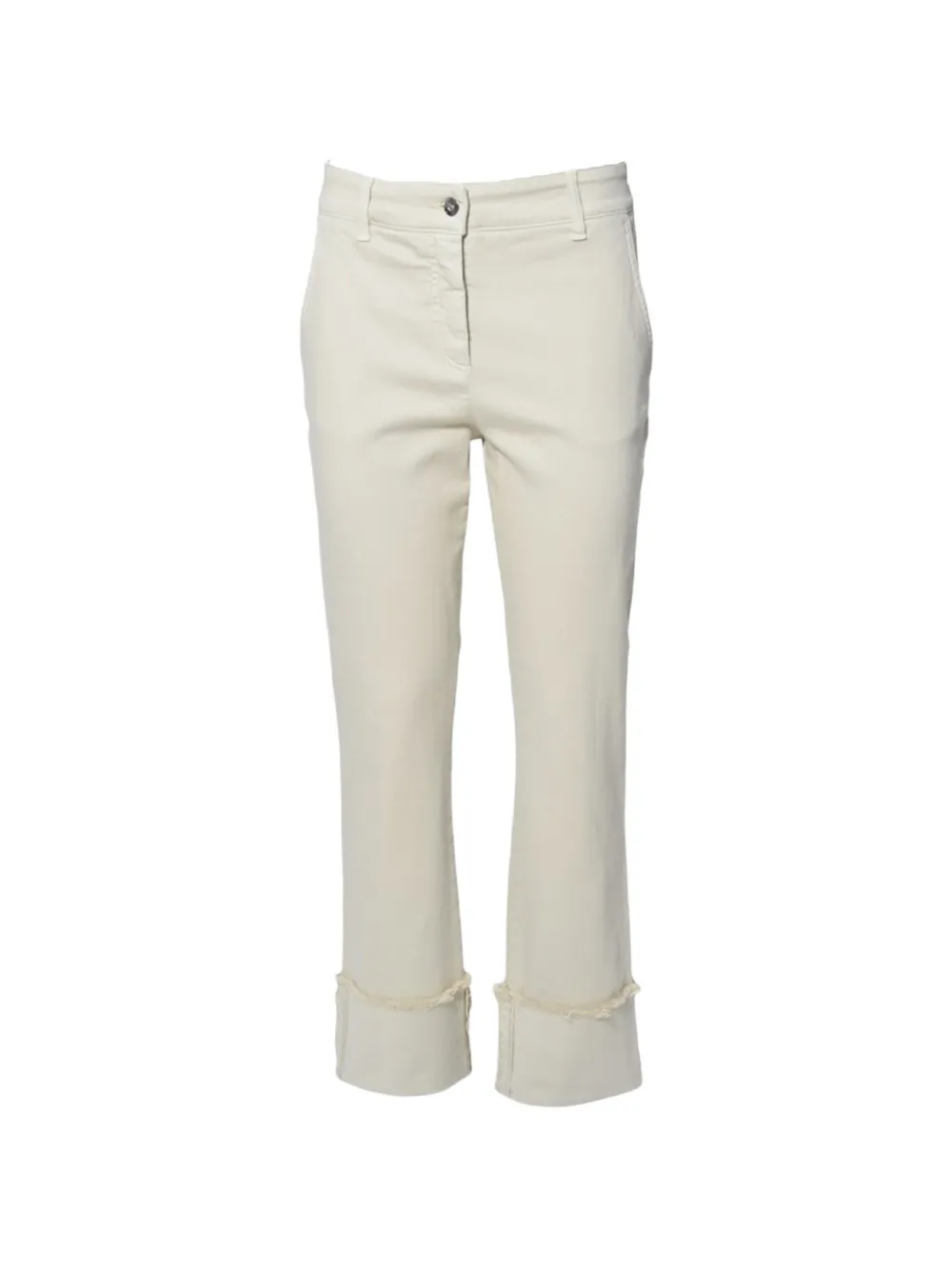 Room 52 frayed trousers - Bianco
