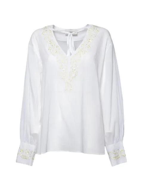 Room 52 sequin-embellished V-neck blouse