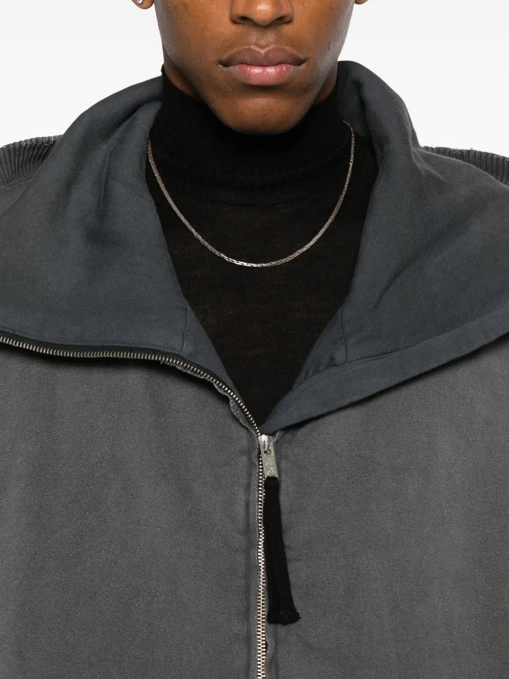 Thom Krom Bodywarmer met capuchon Grijs