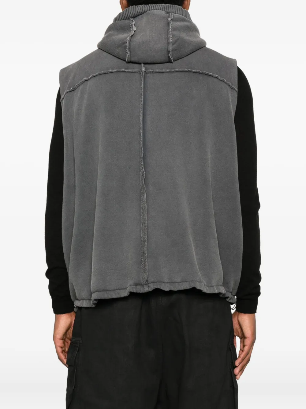 Thom Krom Bodywarmer met capuchon Grijs