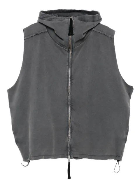 Thom Krom hooded zip-up vest