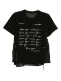 sacai script-printed blouse - Black