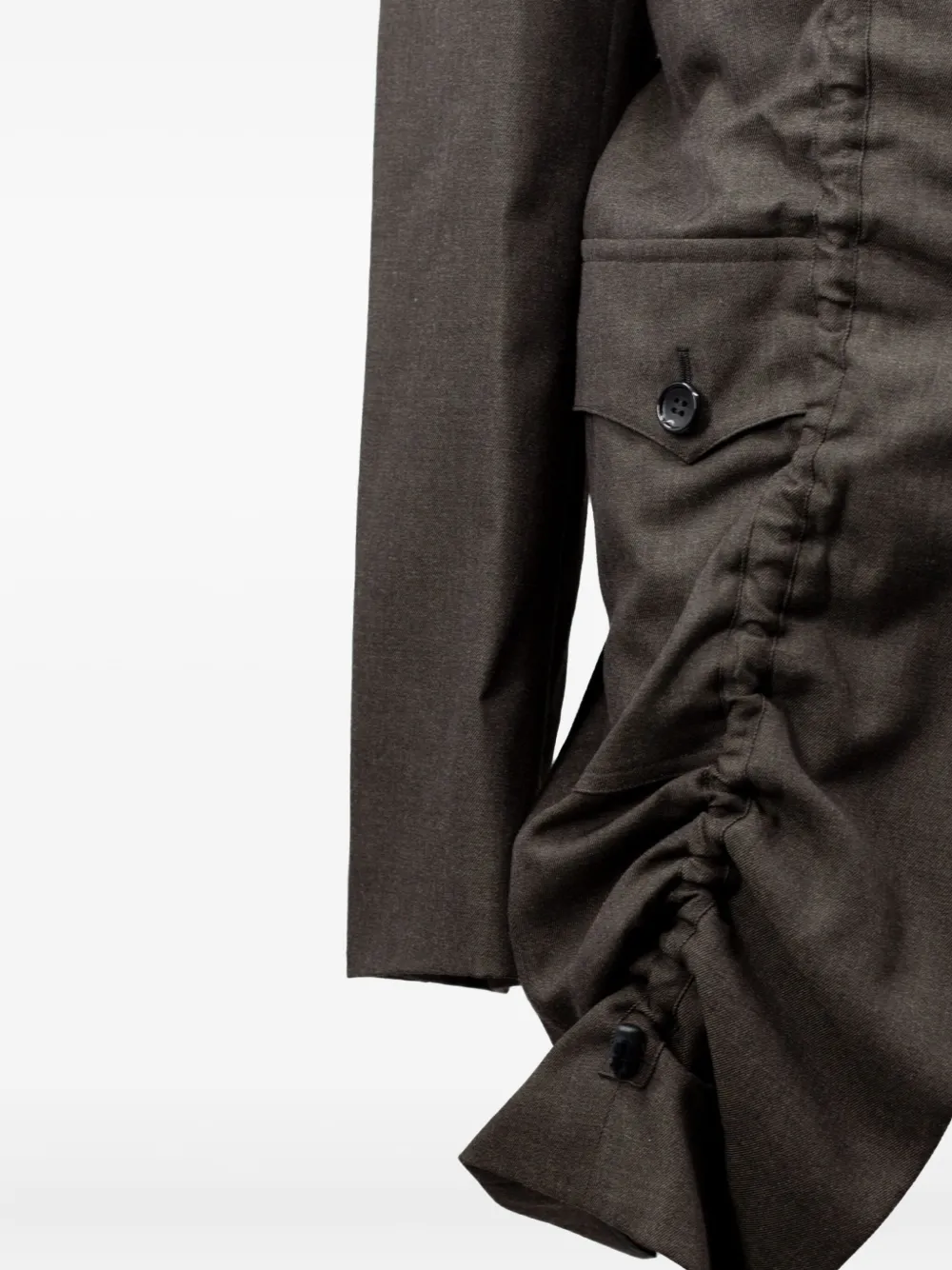 Comme des Garçons Homme Plus ruched jacket | Shirt Jackets | Image 2