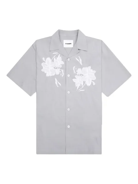 Jil Sander camisa con bordado floral