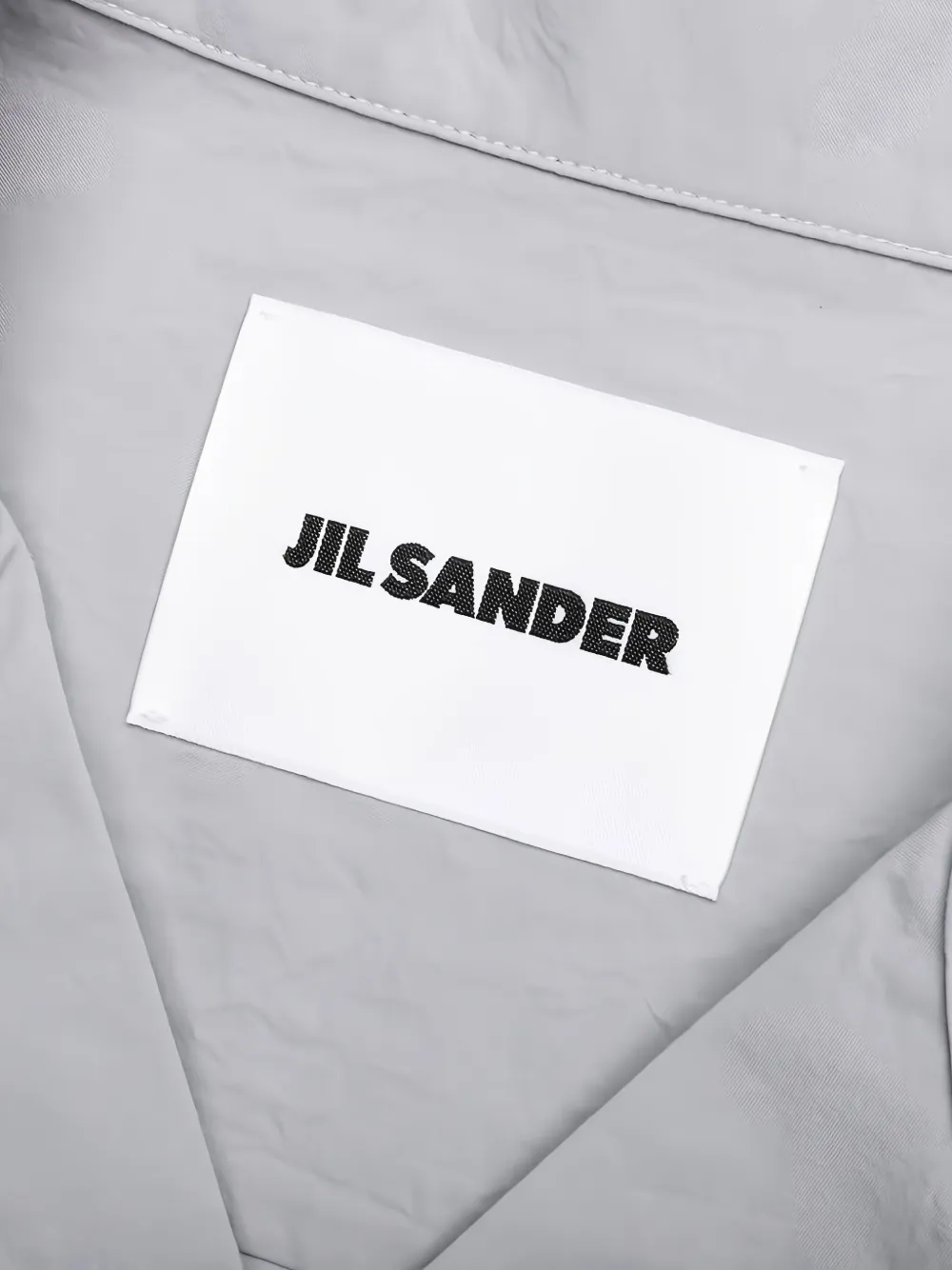 Jil Sander Embroidered Floral Shirt In Gray