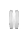 All the Luck in the World oval huggie hoop earrings - Grey