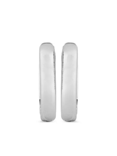 All the Luck in the World oval huggie hoop earrings