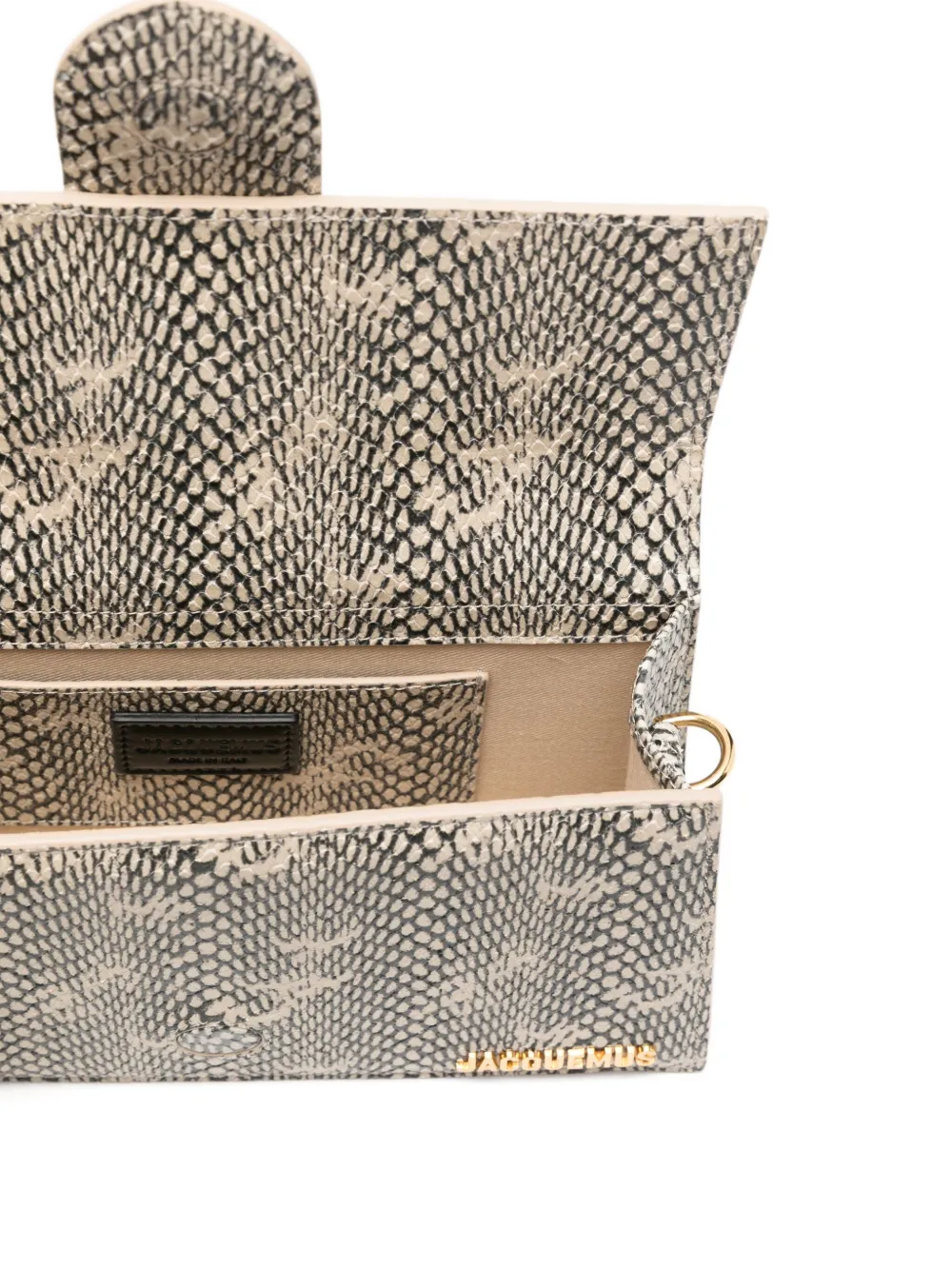 Jacquemus Womens Beige Le Grand Bambino Leather Top Handle Bag In Neutral