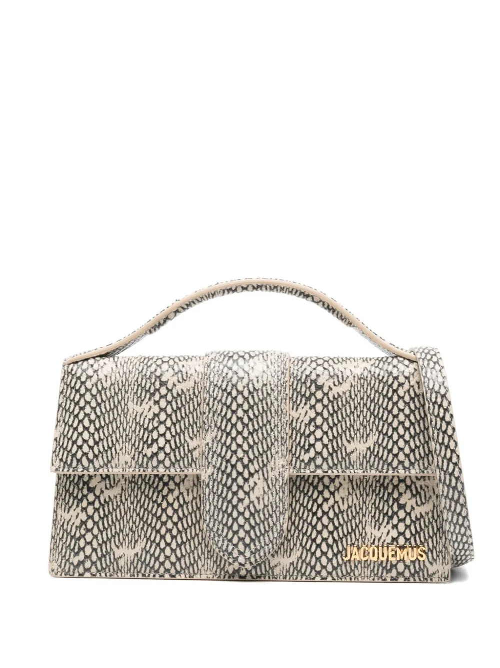 Jacquemus Womens Beige Le Grand Bambino Leather Top Handle Bag In Neutral